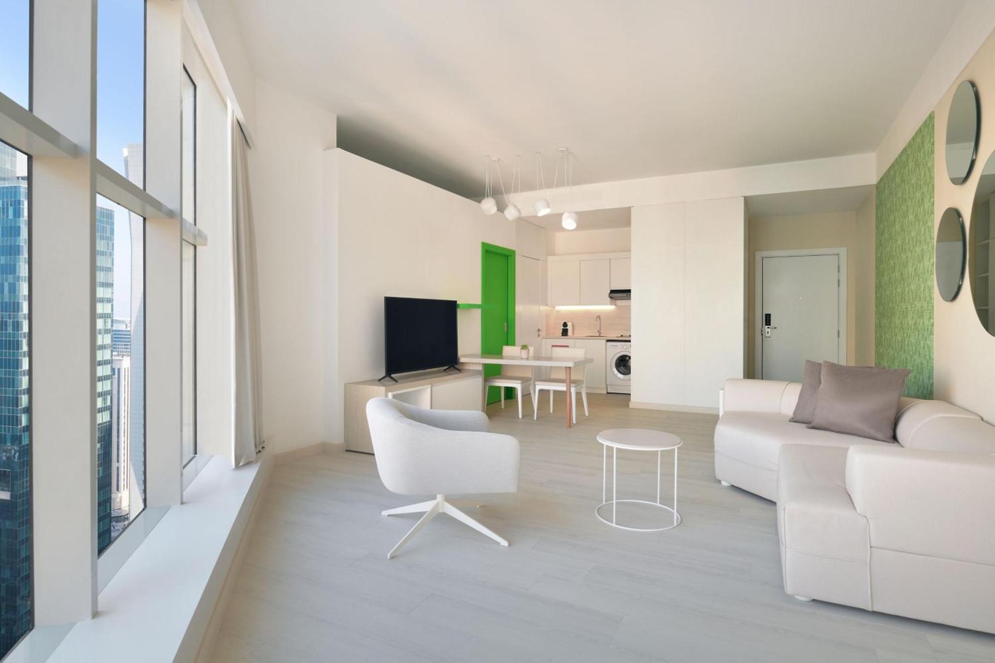 Element By Westin West Bay Doha酒店 外观 照片 Interior of a typical apartment